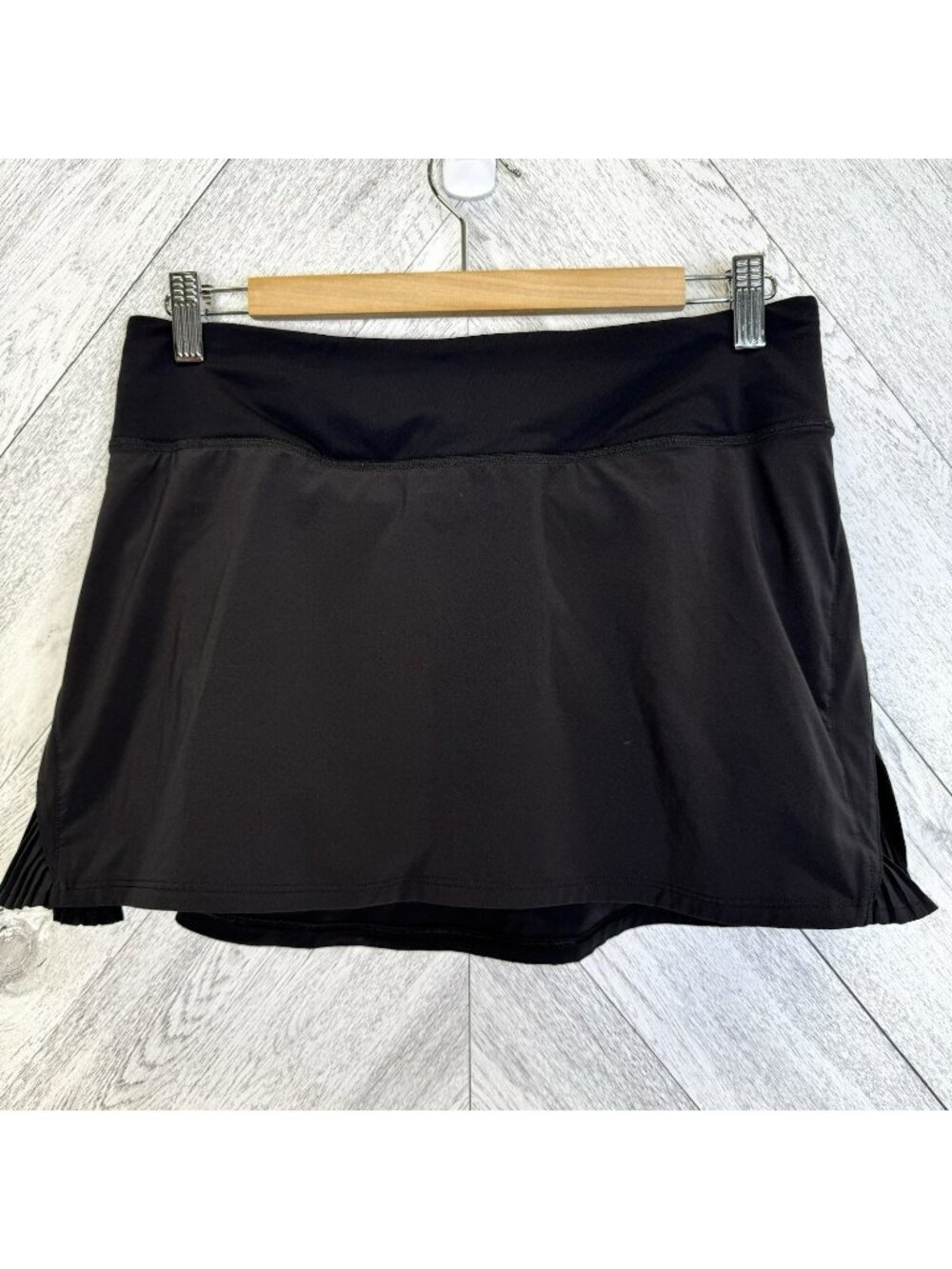 Lululemon Play Off The Pleats Skirt Size 8 Black 13" Golf Tennis Pickleball